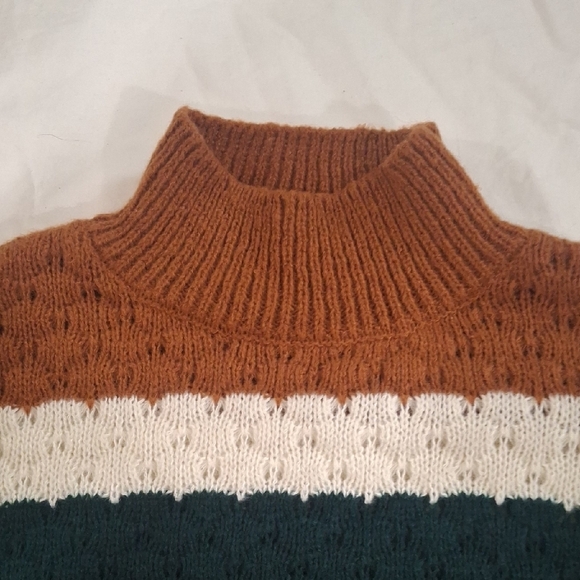 Mine Women'sWarm Brown Knit Sweater Size M - Picture 2 of 8